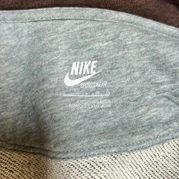 VINTAGE Nike Mens Jacket Full Zip Sweatshirt Fleece Sweater Adult Brown Size L - Picture 4 of 6